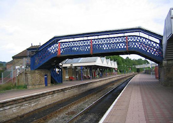 Railway bridge canopy